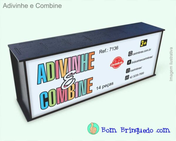 Adivinhe e Combine, marca Carimbras - Bom Brinquedo