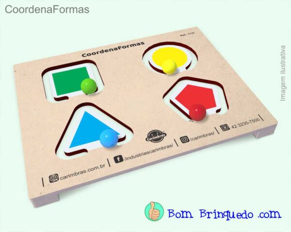 Coordena Formas, marca Carimbrás - Bom Brinquedo