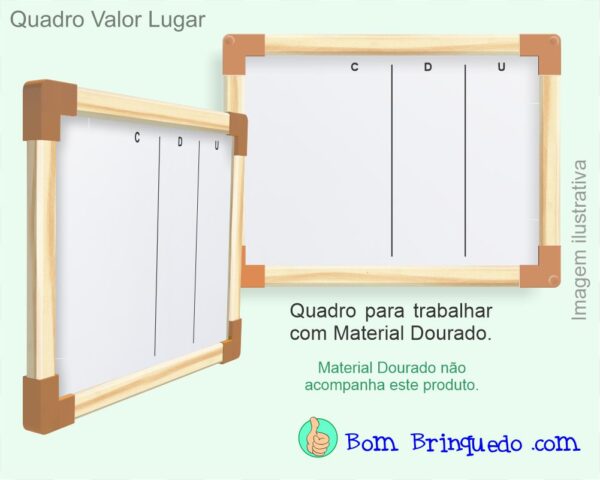 Quadro Valor Lugar Carimbrás - Bom Brinquedo